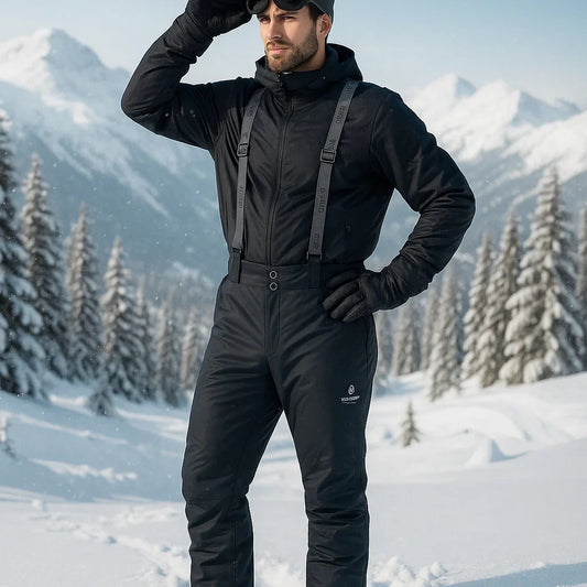 AlpineGlide – Pantalons de Ski Imperméables 25’ Modèle de Base