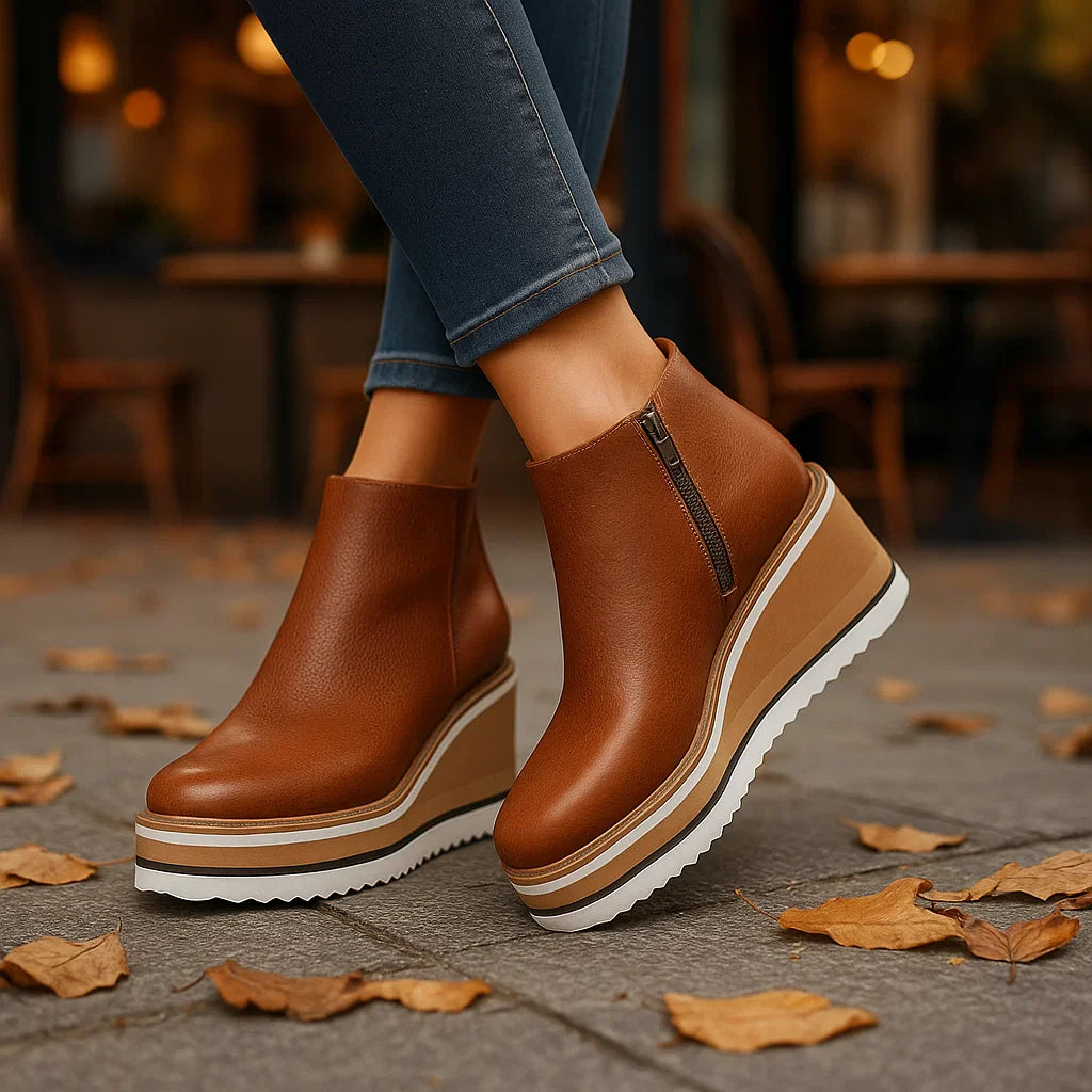 Vivano - Bottines Orthopédiques Femmes - Talons Confortables