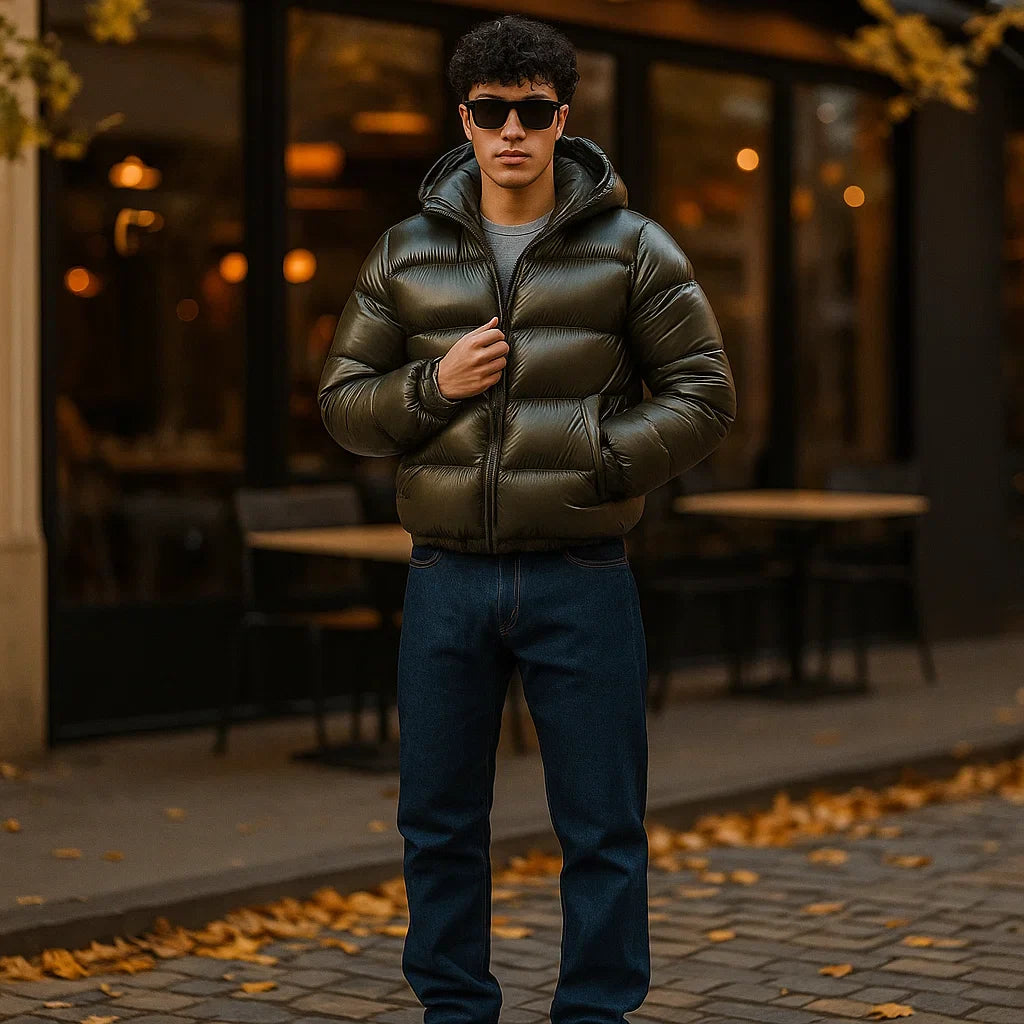 Parisfemme - Veste d'Hiver Homme - Chaude - Élégante