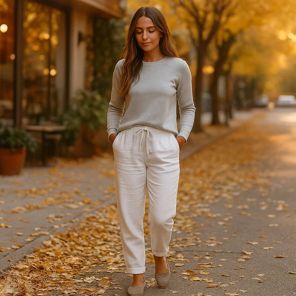 Vivano Pantalon Aéré Été - Léger - Respirant - Confortable