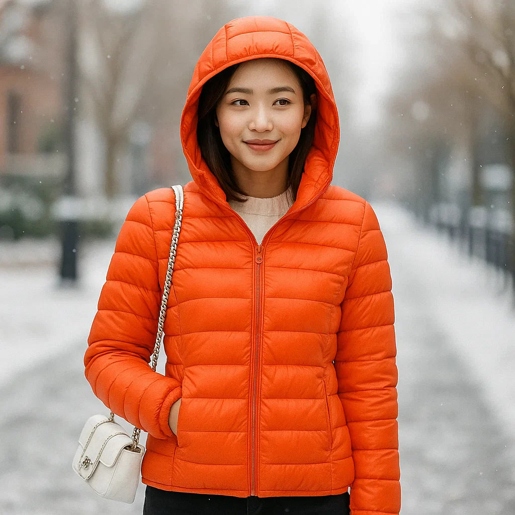 Parisfemme Doudoune Réversible Femme - 2-en-1 - Chaude - Légère - Hiver