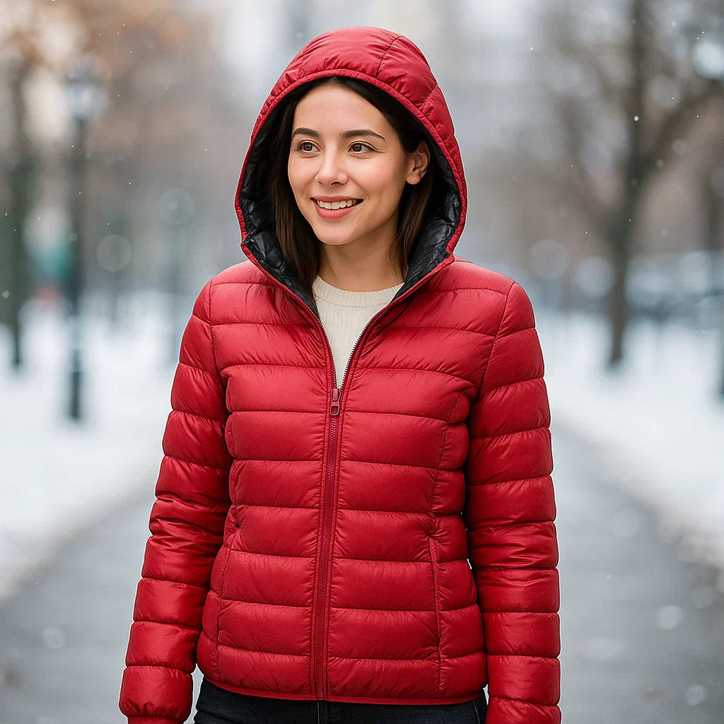 Parisfemme Doudoune Réversible Femme - 2-en-1 - Chaude - Légère - Hiver