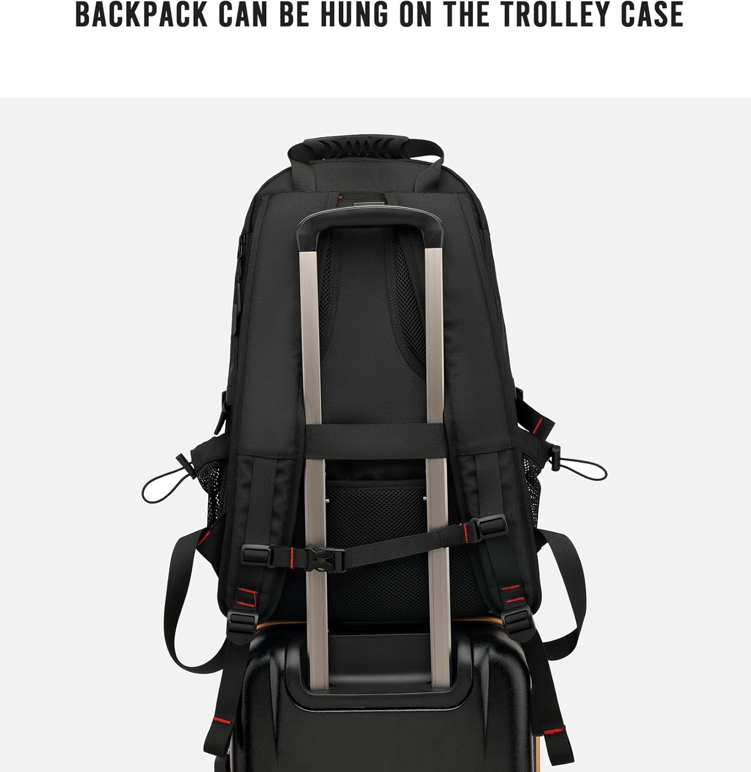 Sac à dos de voyage 60–80L | Imperméable, extensible | USB, compartiment à chaussures, pochette pour ordinateur portable