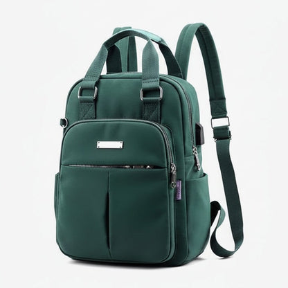 Sac à dos ordinateur imperméable USB avec port de charge et poches latérales