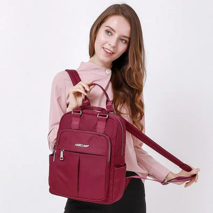 Sac à dos ordinateur imperméable USB avec port de charge et poches latérales