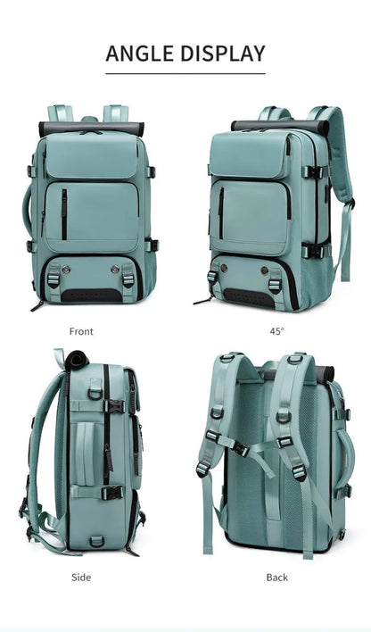 Sac à dos de voyage | Imperméable, port USB, compartiment à chaussures, poche anti-vol