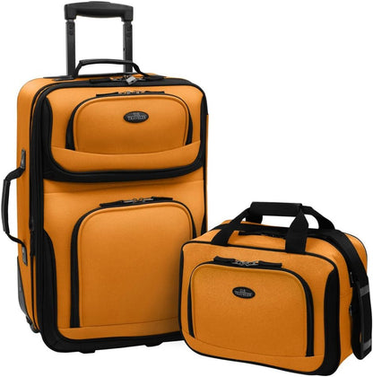 Ensemble de 2 valises de voyage | Souple, extensible | Roulettes