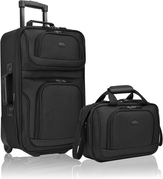 Ensemble de 2 valises de voyage | Souple, extensible | Roulettes