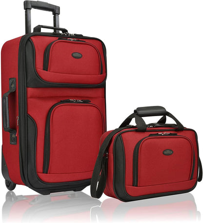Ensemble de 2 valises de voyage | Souple, extensible | Roulettes