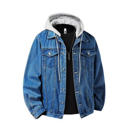 Veste homme à capuche avec poches poitrine coupe regular fit