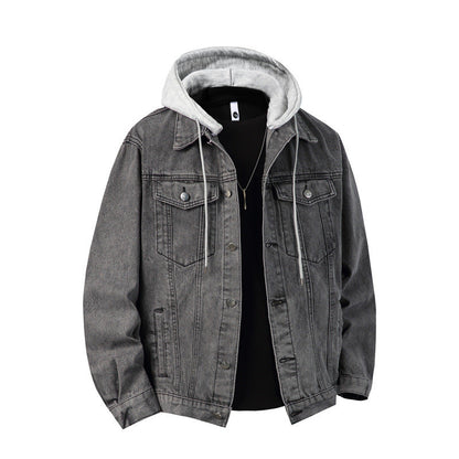 Veste homme à capuche avec poches poitrine coupe regular fit