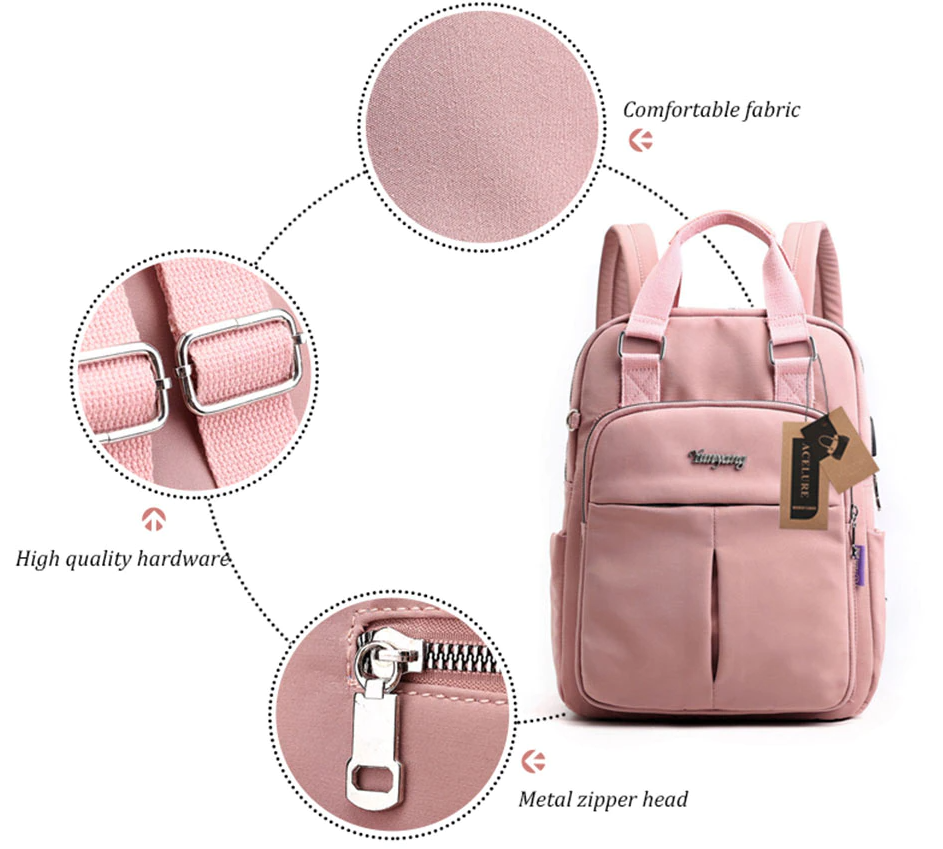 Sac à dos USB | Imperméable, anti-vol, multi-compartiments