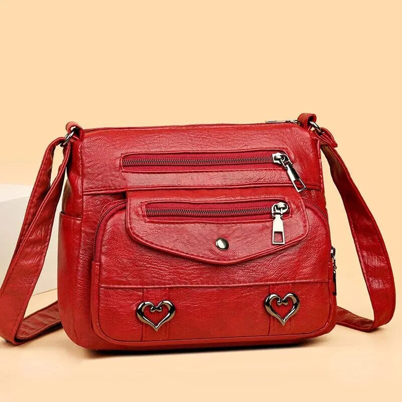 Sac à main vintage cuir souple - Love - Bandoulière-sac à main-PARIS FEMME