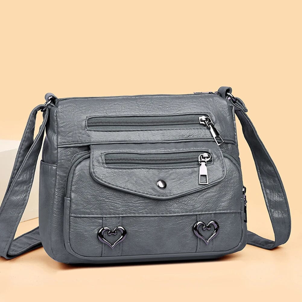 Sac à main vintage cuir souple - Love - Bandoulière-sac à main-PARIS FEMME