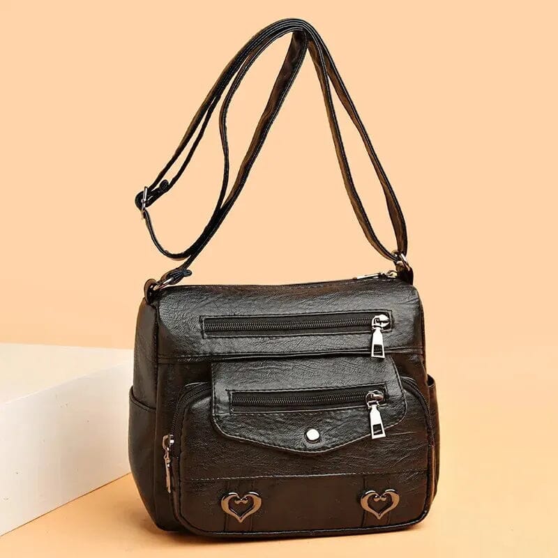 Sac à main vintage cuir souple - Love - Bandoulière-sac à main-PARIS FEMME