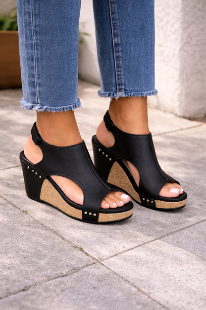 Sandales Orthopédiques Femme | Plateforme Compensée | Confort Découpe