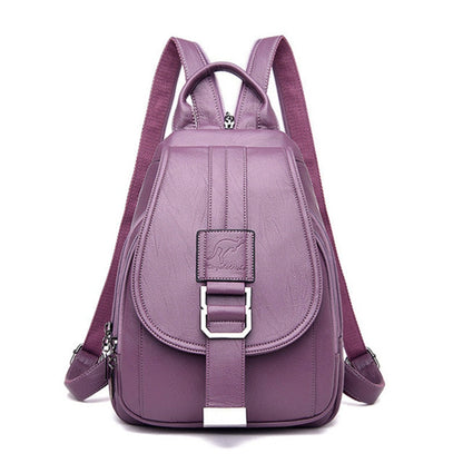 Sac à dos femme | Cuir imperméable, sac de voyage | Organisé