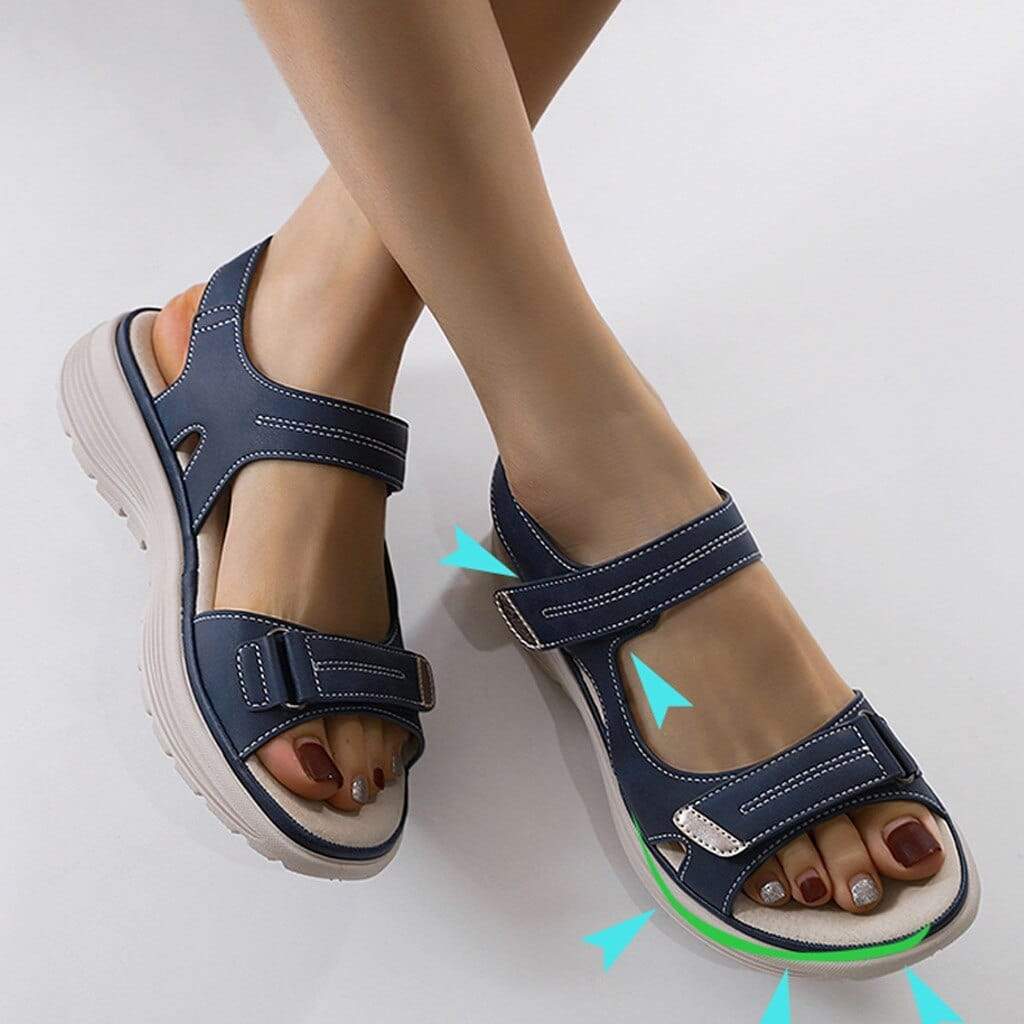 Sandales Femme | Semelle Ergonomique, Fermeture Ajustable | Confort Durable