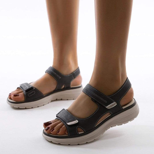 Sandales Femme | Semelle Ergonomique, Fermeture Ajustable | Confort Durable