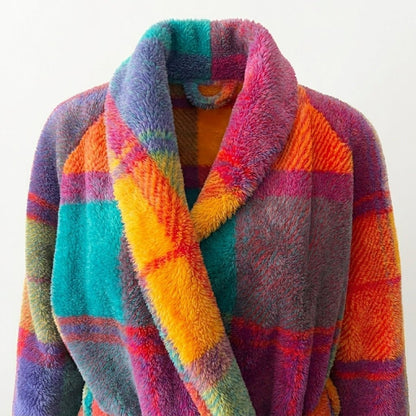 Manteau Femme Laine à Carreaux | Oversizé, Long | Chaleur Hivernale