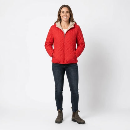 Veste Matelassée Femme | Capuche Polaire, Coupe Hanche | Légère