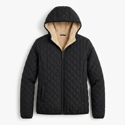 Veste Matelassée Femme | Capuche Polaire, Coupe Hanche | Légère