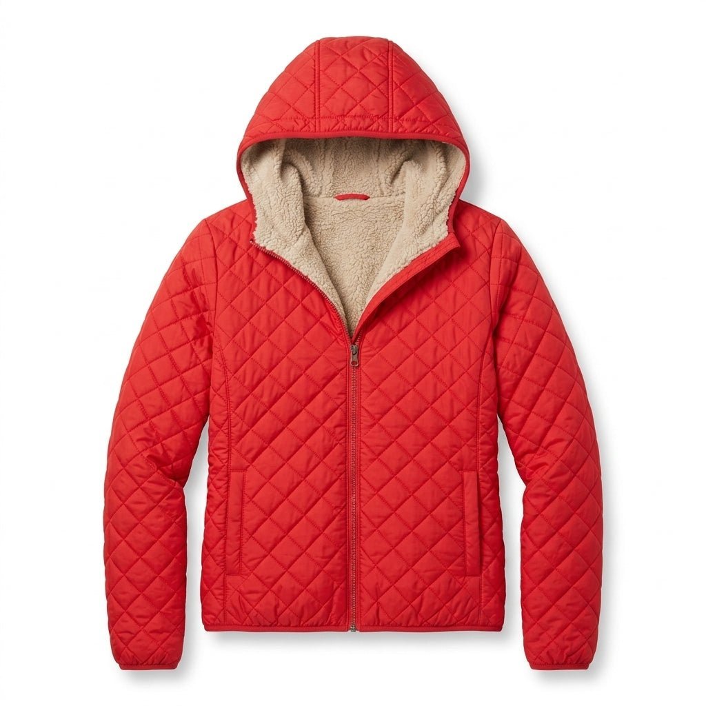 Veste Matelassée Femme | Capuche Polaire, Coupe Hanche | Légère