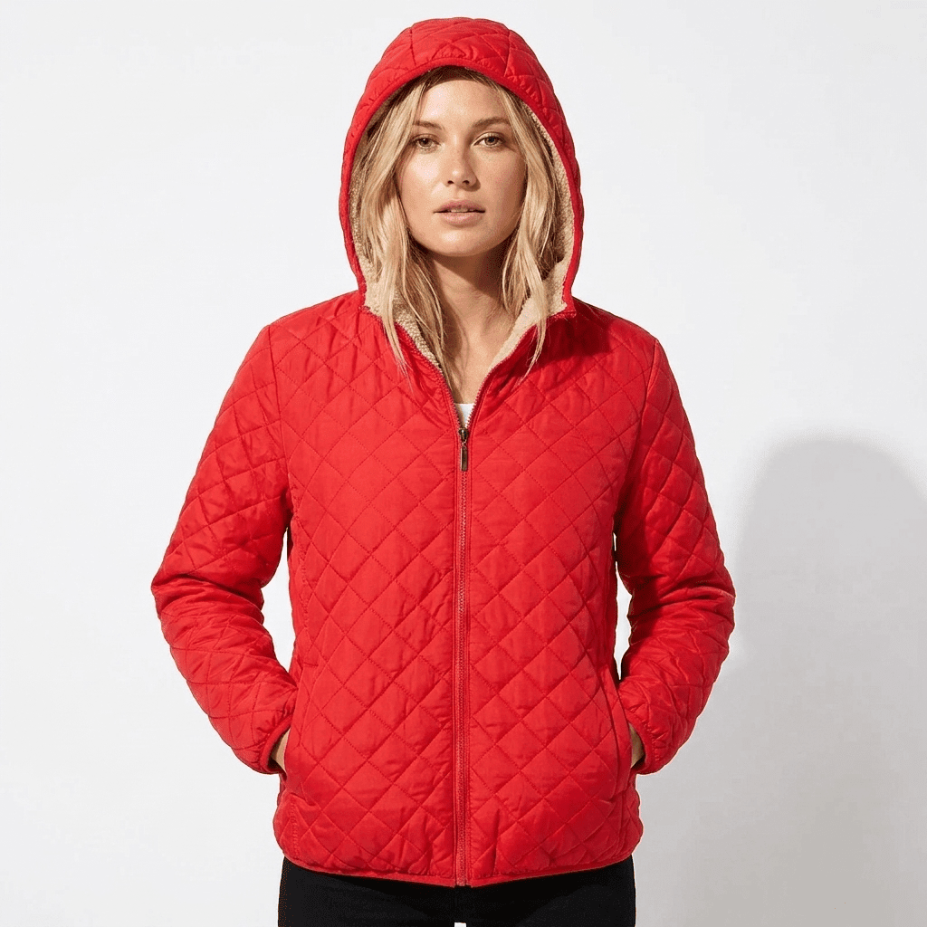 Veste Matelassée Femme | Capuche Polaire, Coupe Hanche | Légère