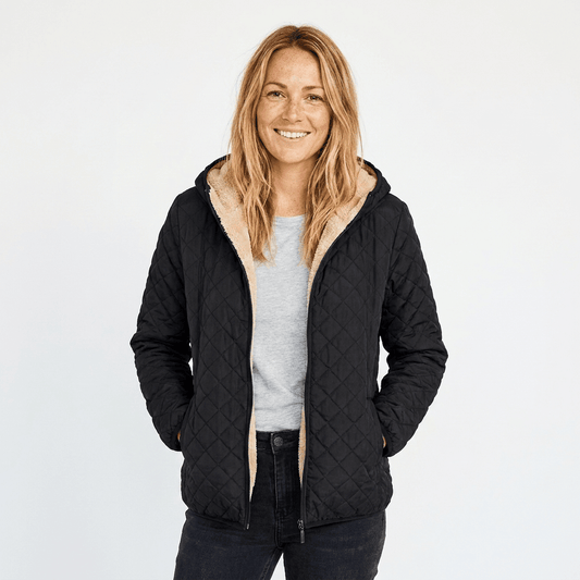 Veste Matelassée Femme | Capuche Polaire, Coupe Hanche | Légère