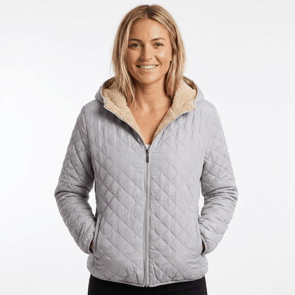 Veste Matelassée Femme | Capuche Polaire, Coupe Hanche | Légère