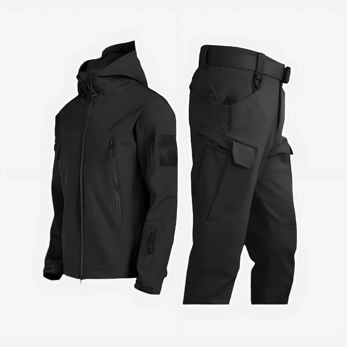 Veste de pluie femme avec pantalon imperméable à capuche