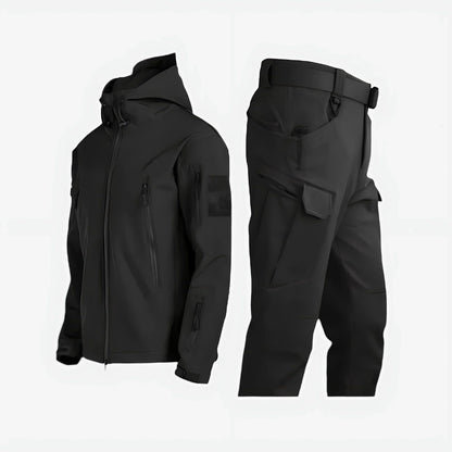 Veste de pluie femme avec pantalon imperméable à capuche