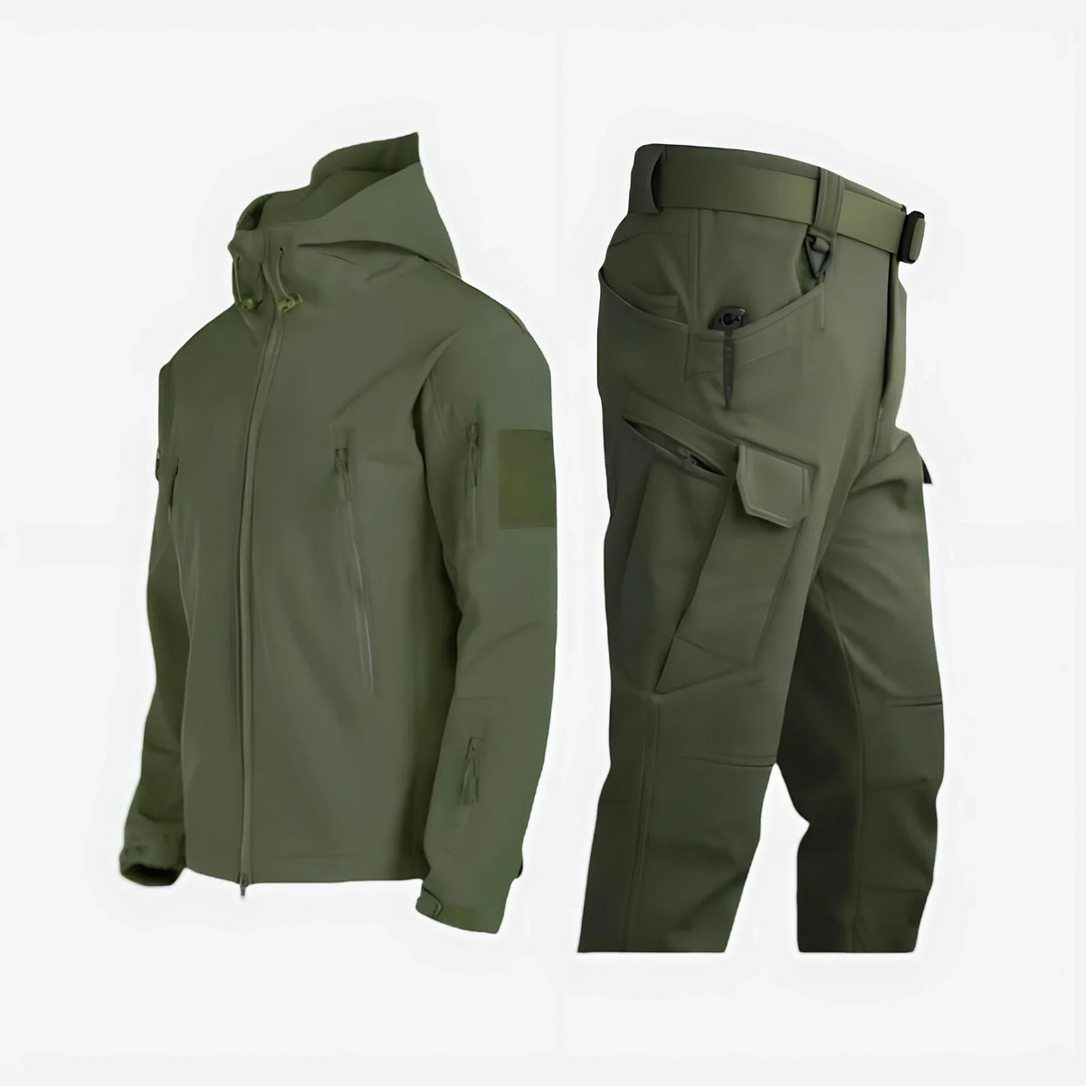 Veste de pluie femme avec pantalon imperméable à capuche