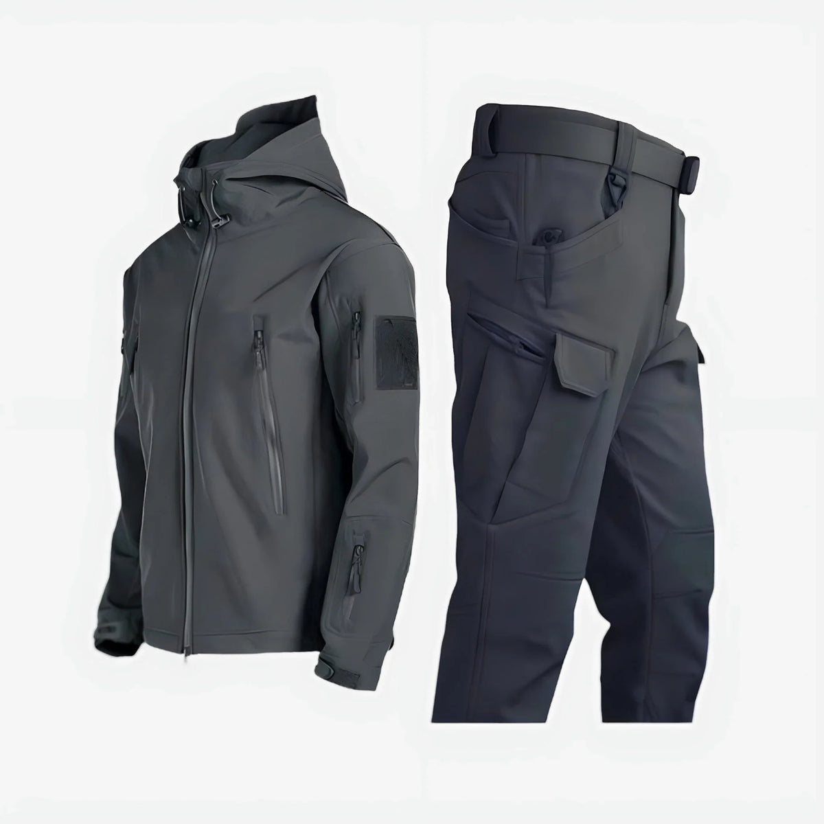 Veste de pluie femme avec pantalon imperméable à capuche