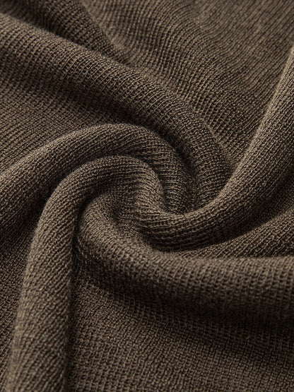 Sweater col roulé en laine mélangée femme coupe régulière maille unie